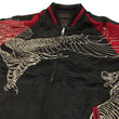 Load image into Gallery viewer, Hanatabi Gakudan Men's Japanese Souvenir Jacket Hawk and Tiger Sukajan Script SKJ-146