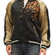 Load image into Gallery viewer, Hanatabi Gakudan Men's Japanese Souvenir Jacket Owl and Autumn Leaves Sukajan Script SKJ-179