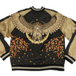 Load image into Gallery viewer, Hanatabi Gakudan Men's Japanese Souvenir Jacket Owl and Autumn Leaves Sukajan Script SKJ-179