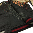 Load image into Gallery viewer, Hanatabi Gakudan Men's Japanese Souvenir Jacket Owl and Autumn Leaves Sukajan Script SKJ-179
