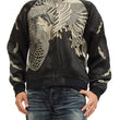 Load image into Gallery viewer, Hanatabi Gakudan Men's Japanese Souvenir Jacket Japanese Phoenix Sukajan Script SKJ-71R