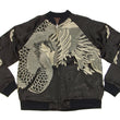Load image into Gallery viewer, Hanatabi Gakudan Men's Japanese Souvenir Jacket Japanese Phoenix Sukajan Script SKJ-71R
