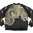 Load image into Gallery viewer, Hanatabi Gakudan Men's Japanese Souvenir Jacket Japanese Phoenix Sukajan Script SKJ-71R