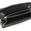 Load image into Gallery viewer, Script Hanatabi Gakudan Men's Casual Embroidered Leather Long Wallet SLWL-502 Black