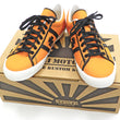Load image into Gallery viewer, Samurai Jeans Men's Canvas Sneakers with Iron Cross Lace Up Low-Top SM92LOW19-3 Orange