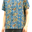 Load image into Gallery viewer, Studio D'artisan Men's Hawaiian Shirt Angelfish Rayon Short Sleeve Aloha shirt SP-050 Blue
