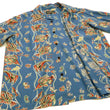 Load image into Gallery viewer, Studio D'artisan Men's Hawaiian Shirt Angelfish Rayon Short Sleeve Aloha shirt SP-050 Blue