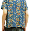 Load image into Gallery viewer, Studio D'artisan Men's Hawaiian Shirt Angelfish Rayon Short Sleeve Aloha shirt SP-050 Blue