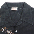 Load image into Gallery viewer, Hanatabi Gakudan Men's S/S Jacquard Shirt with Japanese Art Embroidery SS-001 Black