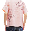 Load image into Gallery viewer, Hanatabi Gakudan Men's S/S Jacquard Shirt with Japanese Art Embroidery SS-001 Pink
