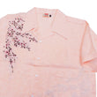 Load image into Gallery viewer, Hanatabi Gakudan Men's S/S Jacquard Shirt with Japanese Art Embroidery SS-001 Pink