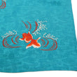 Load image into Gallery viewer, Hanatabi Gakudan Men's S/S Jacquard Shirt with Japanese Art Embroidery SS-002 Blue-green