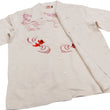 Load image into Gallery viewer, Hanatabi Gakudan Men's S/S Jacquard Shirt with Japanese Art Embroidery SS-002 Off-white