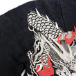 Load image into Gallery viewer, Hanatabi Gakudan Men's S/S Jacquard Shirt with Japanese Art Embroidery SS-003 Black