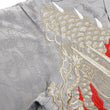 Load image into Gallery viewer, Hanatabi Gakudan Men's S/S Jacquard Shirt with Japanese Art Embroidery SS-003 Gray