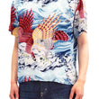 Load image into Gallery viewer, Sun Surf Men's Hawaiian Shirt Musa-Shiya Eagle Short Sleeve Aloha Shirt SS38415 Blue