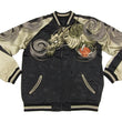 Load image into Gallery viewer, Hanatabi Gakudan Men's Japanese Souvenir Jacket Japanese Dragon Sukajan Script SSJ-001
