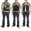 Load image into Gallery viewer, Hanatabi Gakudan Men's Japanese Souvenir Jacket Japanese Dragon Sukajan Script SSJ-001