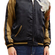 Load image into Gallery viewer, Hanatabi Gakudan Men's Japanese Souvenir Jacket Japanese Phoenixn Sukajan Script SSJ-004