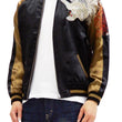Load image into Gallery viewer, Hanatabi Gakudan Men's Japanese Souvenir Jacket Japanese Phoenixn Sukajan Script SSJ-004