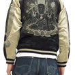 Load image into Gallery viewer, Hanatabi Gakudan Men's Japanese Souvenir Jacket Japanese Buddhism Sukajan Script SSJ-005