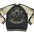 Load image into Gallery viewer, Hanatabi Gakudan Men's Japanese Souvenir Jacket Japanese Buddhism Sukajan Script SSJ-005