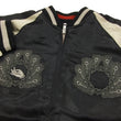 Load image into Gallery viewer, Hanatabi Gakudan Men's Japanese Souvenir Jacket Japanese Buddhism Sukajan Script SSJ-005