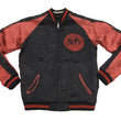 Load image into Gallery viewer, Hanatabi Gakudan Men's Japanese Souvenir Jacket Japanese Buddhism Sukajan Script SSJ-005