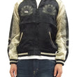 Load image into Gallery viewer, Hanatabi Gakudan Men's Japanese Souvenir Jacket Japanese Buddhism Sukajan Script SSJ-005