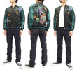 Load image into Gallery viewer, Hanatabi Gakudan Men's Japanese Souvenir Jacket Maiko Sukajan Script SSJ-007