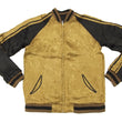 Load image into Gallery viewer, Hanatabi Gakudan Men's Japanese Souvenir Jacket Japanese Owl Sukajan Script SSJ-009