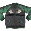 Load image into Gallery viewer, Hanatabi Gakudan Men's Japanese Souvenir Jacket Japanese Tiger Sukajan Script SSJ-010