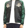 Load image into Gallery viewer, Hanatabi Gakudan Men's Japanese Souvenir Jacket Japanese Tiger Sukajan Script SSJ-010
