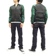 Load image into Gallery viewer, Hanatabi Gakudan Men's Japanese Souvenir Jacket Japanese Tiger Sukajan Script SSJ-010
