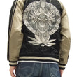 Load image into Gallery viewer, Hanatabi Gakudan Men's Japanese Souvenir Jacket Japanese Buddhism Sukajan Script SSJ-012