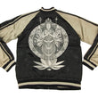 Load image into Gallery viewer, Hanatabi Gakudan Men's Japanese Souvenir Jacket Japanese Buddhism Sukajan Script SSJ-012