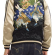 Load image into Gallery viewer, Hanatabi Gakudan Men's Japanese Souvenir Jacket Japanese Lions Dance Sukajan Script SSJ-014