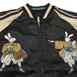 Load image into Gallery viewer, Hanatabi Gakudan Men's Japanese Souvenir Jacket Japanese Lions Dance Sukajan Script SSJ-014
