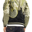 Load image into Gallery viewer, Hanatabi Gakudan Men's Japanese Souvenir Jacket Japanese Phoenix Sukajan Script SSJ-016