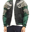 Load image into Gallery viewer, Hanatabi Gakudan Men's Japanese Souvenir Jacket Japanese Dragon Sukajan Script SSJ-017