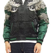 Load image into Gallery viewer, Hanatabi Gakudan Men's Japanese Souvenir Jacket Japanese Dragon Sukajan Script SSJ-017