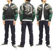 Load image into Gallery viewer, Hanatabi Gakudan Men's Japanese Souvenir Jacket Japanese Dragon Sukajan Script SSJ-017