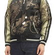 Load image into Gallery viewer, Hanatabi Gakudan Men's Japanese Souvenir Jacket Dragon Japanese Art Sukajan Script SSJ-019