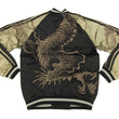 Load image into Gallery viewer, Hanatabi Gakudan Men's Japanese Souvenir Jacket Dragon Japanese Art Sukajan Script SSJ-019