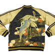 Load image into Gallery viewer, Hanatabi Gakudan Men's Japanese Souvenir Jacket Japanese crane Sukajan Script SSJ-020