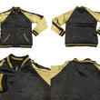 Load image into Gallery viewer, Hanatabi Gakudan Men's Japanese Souvenir Jacket Japanese crane Sukajan Script SSJ-020