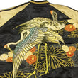 Load image into Gallery viewer, Hanatabi Gakudan Men's Japanese Souvenir Jacket Japanese crane Sukajan Script SSJ-020