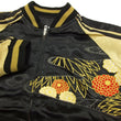 Load image into Gallery viewer, Hanatabi Gakudan Men's Japanese Souvenir Jacket Japanese crane Sukajan Script SSJ-020
