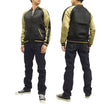 Load image into Gallery viewer, Hanatabi Gakudan Men's Japanese Souvenir Jacket Japanese crane Sukajan Script SSJ-020