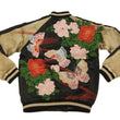 Load image into Gallery viewer, Hanatabi Gakudan Men's Japanese Souvenir Jacket Japanese Butterfly Sukajan Script SSJ-021